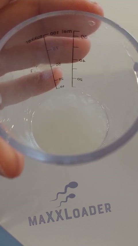 My 18ml measured cumshot