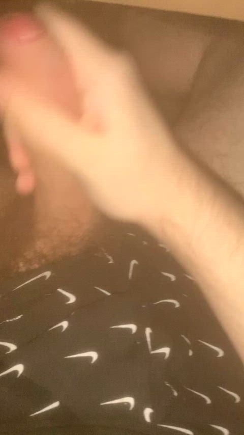 big dick cock jerk off male masturbation masturbating nsfw nude pov solo teen gif