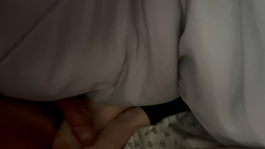 My girlfriend playing with it under the covers