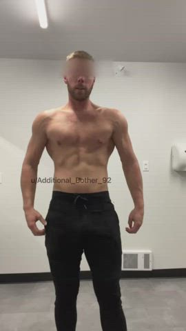 changing room male masturbation muscles solo gif