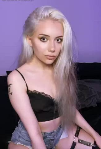 18 Years Old Blonde Small Tits Teen TikTok gif