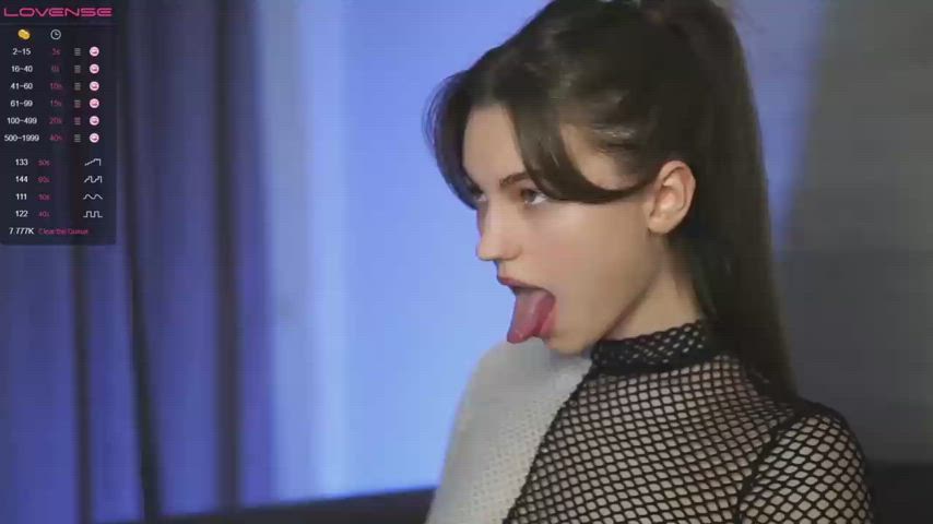 licking lips sensual gif