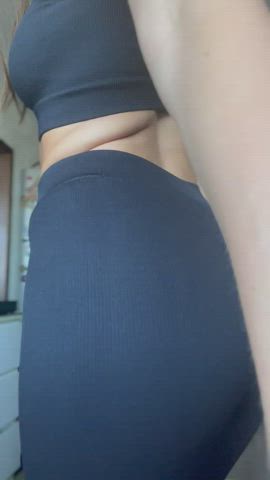 Ass Big Tits Cum Leggings Natural Natural Tits Pornstar Pussy Wife gif