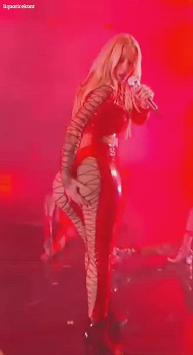 Big Ass Blonde Celebrity Iggy Azalea Latex See Through Clothing Twerking White Girl