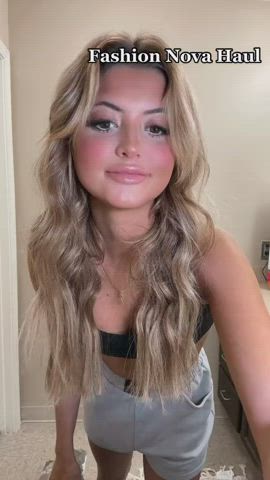 blonde teen tiktok gif