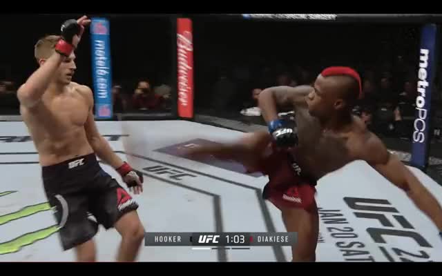 Hooker |Diakiese| Front kicks caught