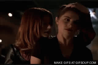 clothed lesbian licking gif