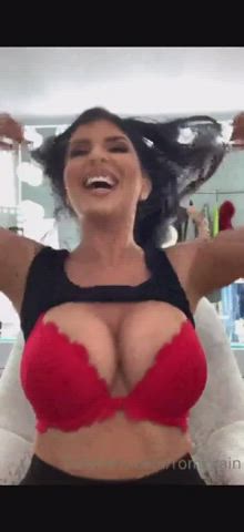 big tits bouncing tits bra gif