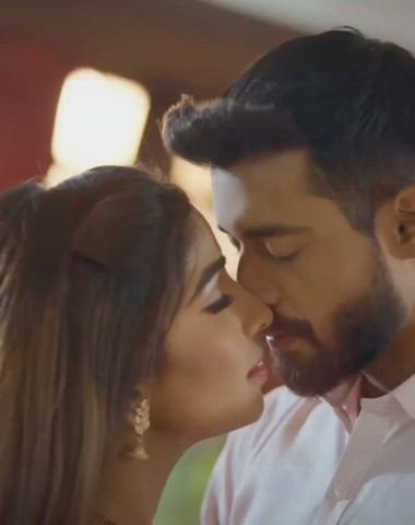 Bhabi Celebrity Desi Indian Kissing Lips Romantic Wife gif
