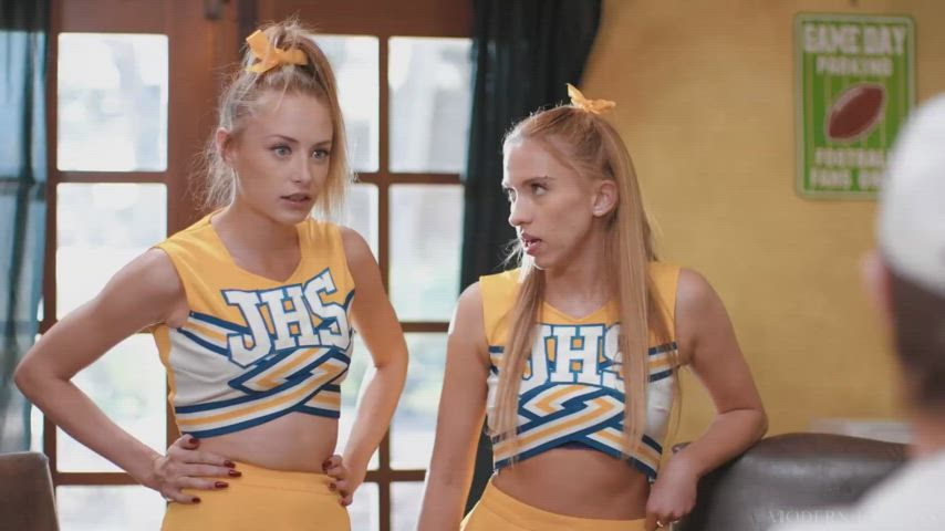 anal anal play cheerleaders dildo threesome mff threesome gif