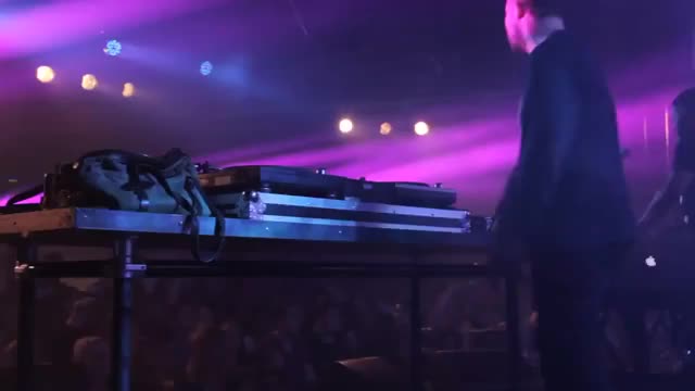 Naked Girl Jumps On DJ on Stage During Night Show
