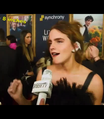 Celebrity Emma Watson Size Difference gif