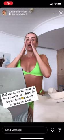 Bikini Blonde Dancing Hotel gif