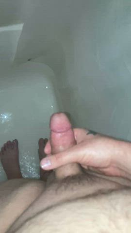 cock masturbating shower solo gif