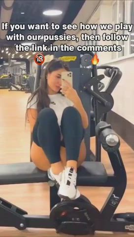 Gym Pussy Spread TikTok gif