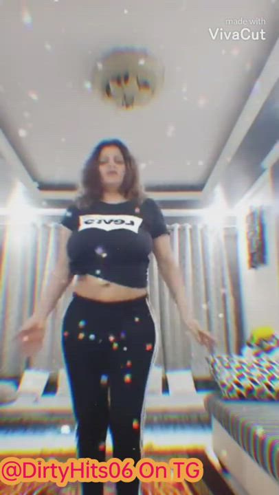 💜🌈 Sapna Sappu - Braless Dancing Premium Video, 10 Mins Video With Voice!💜🌈