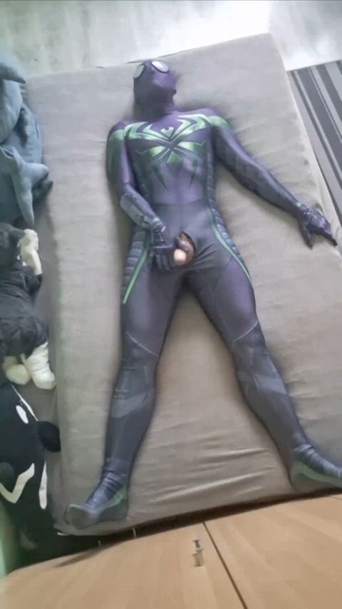 19 years old bed cock cosplay costume cum gay jerk off male masturbation orgasm gif