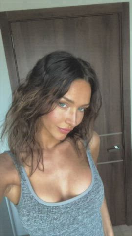 ass brunette cleavage fake tits onlyfans rachel cook small tits thong gif
