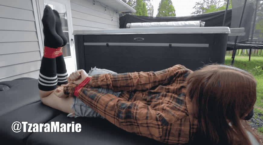 amateur bondage brunette feet feet fetish pov sfw teen tzara marie gif