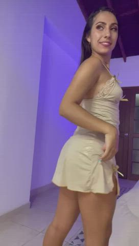 Ass Big Ass Booty Dress Latina Sensual Striptease Tattoo Webcam gif
