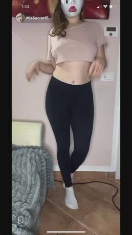 accidental big tits nipple nipslip tiktok tits gif