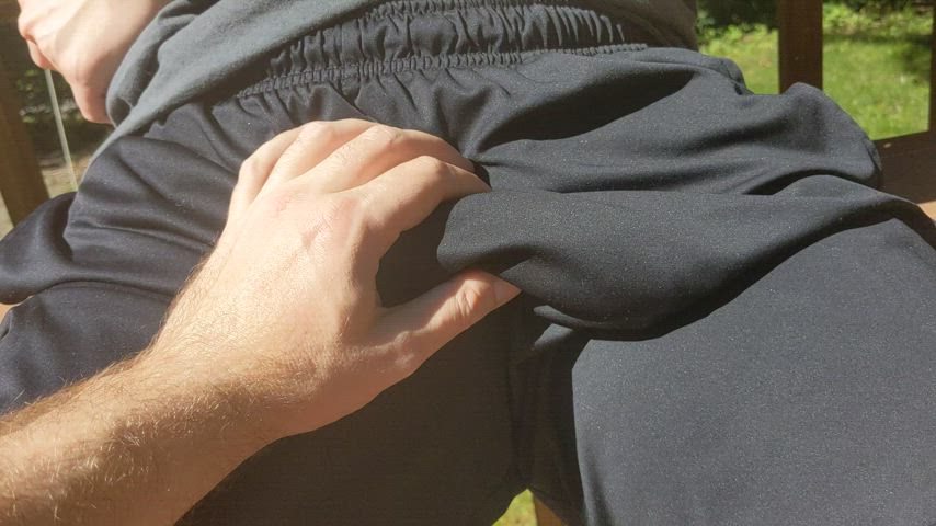 big dick gay outdoor gif