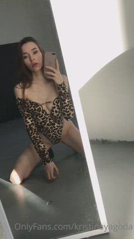 Big Nipples Big Tits Brunette Erect Nipples Fake Boobs Fake Tits Legs Long Hair Mirror