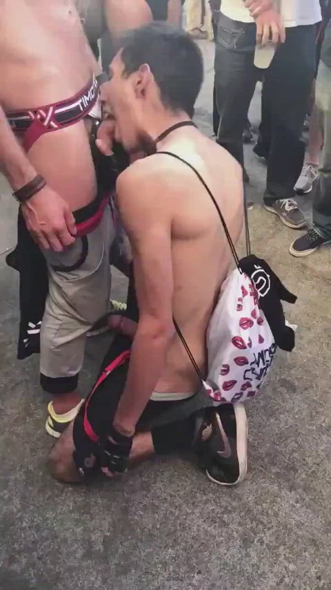 blowjob exhibitionism exhibitionist gay kinky public sucking gif