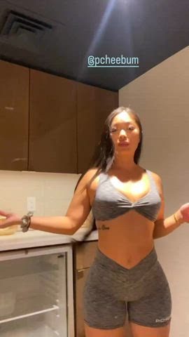 amateur asian ass big tits gif