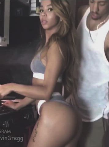 Brittany Renner Celebrity Spanking gif