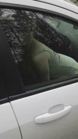 Amateur Ass Big Ass Car Sex Couple Flashing Outdoor Real Couple gif