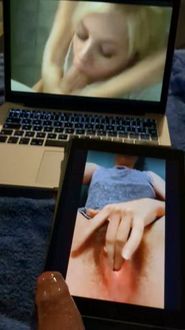 cute male masturbation masturbating slut split screen porn tribute whore gif