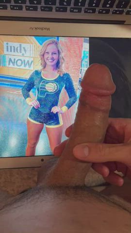 should i cum on this blonde cheerleader?