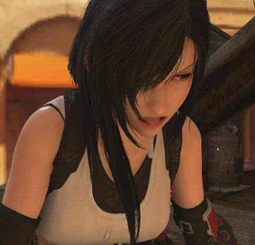 Tifa Lockhart 3D Animation gif