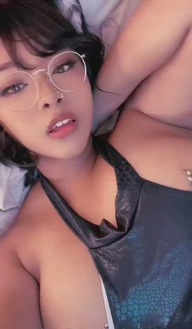 Ebony Glasses Groping Hispanic Huge Tits Japanese gif