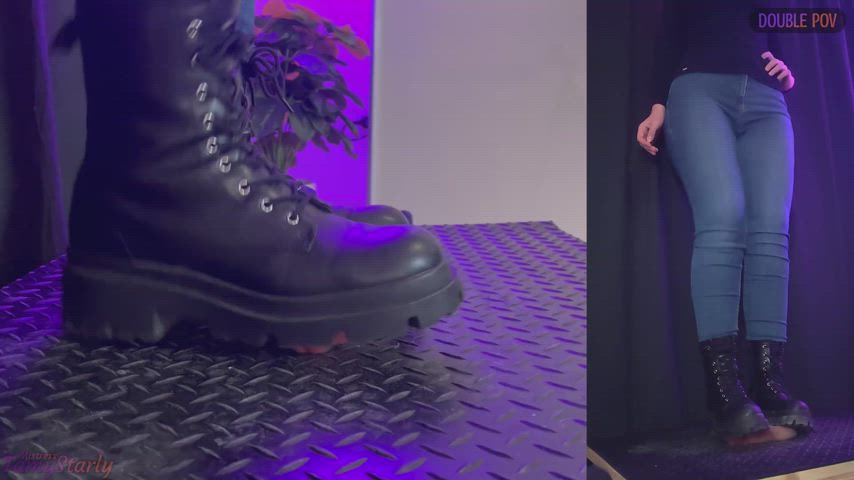 ballbusting cbt mistress shoe shoes gif