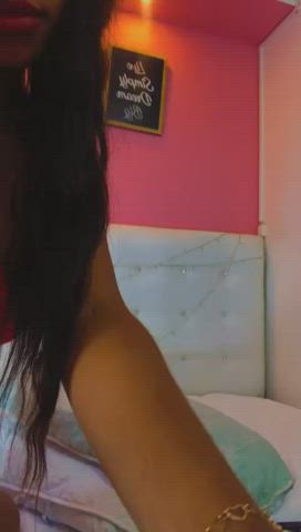 Big Ass Bouncing Curvy Ebony Latina Model Pussy Lips Webcam gif