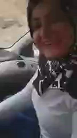 Arab Blowjob Car Sex Egyptian Hijab Laughing Sucking Porn GIF by mechil