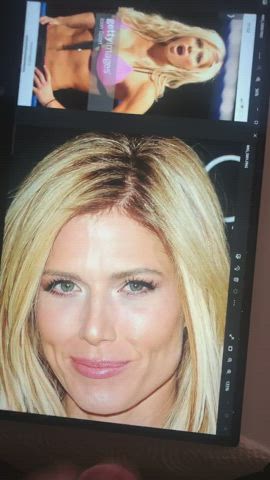 Huge facial on Torrie Wilsons perfect face