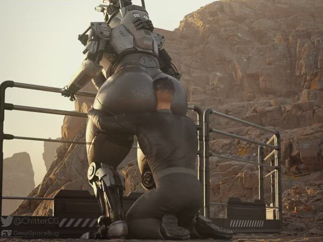 3d animation big ass big dick fucking machine futanari rule34 size difference worship