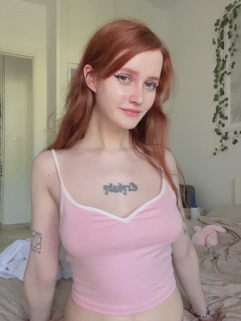 19 years old amateur big tits homemade hotwife nsfw redhead wet pussy gif