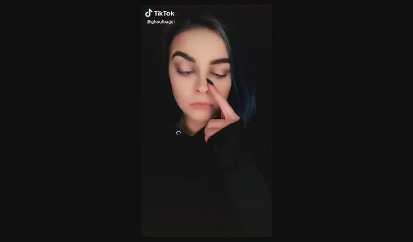 goth split screen porn tiktok gif