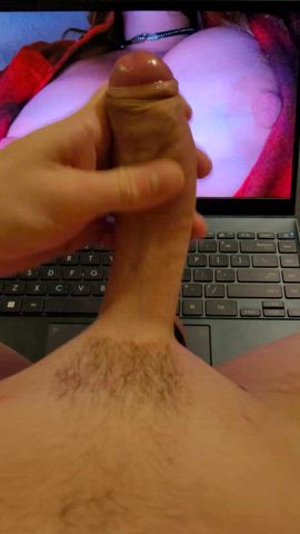 big dick cock jerk off masturbating tribbing tribute gif