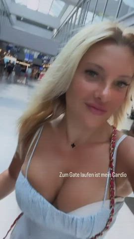big tits blonde bouncing tits celebrity cleavage clothed german non-nude vertical