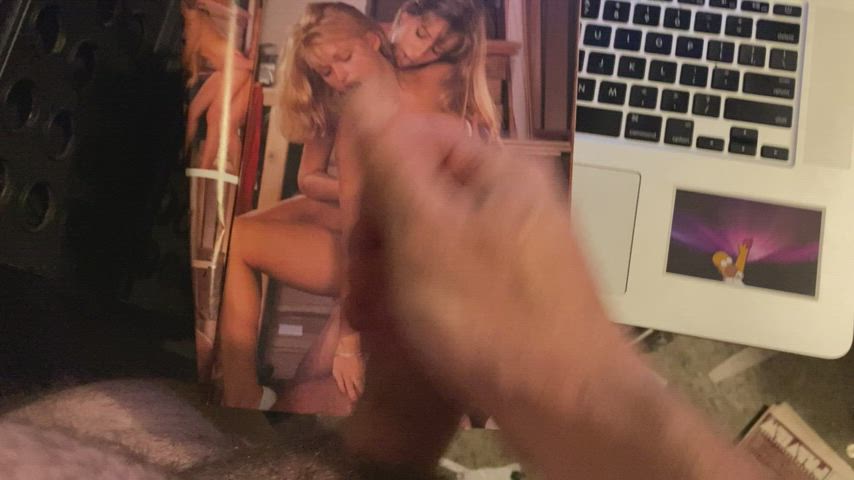 80s porn cock edging jerk off masturbating watchingporn gif