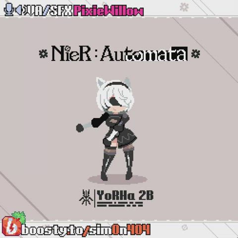 I draw pixel NSFW animation with Yorha2B [Nier Automta] (Sim0n404)