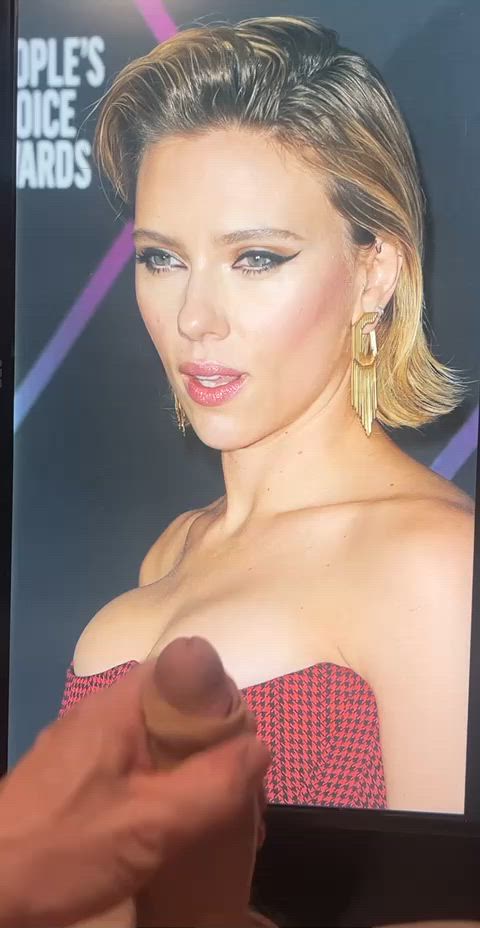 cumshot scarlett johansson tribute gif