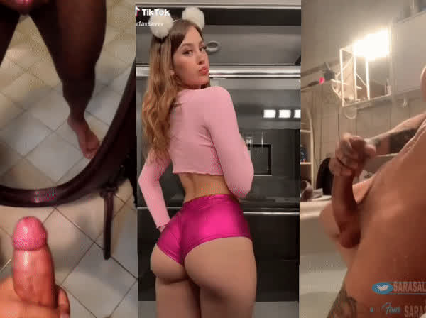 Ass Booty Cum Cumshot Split Screen Porn Trans Twerking gif