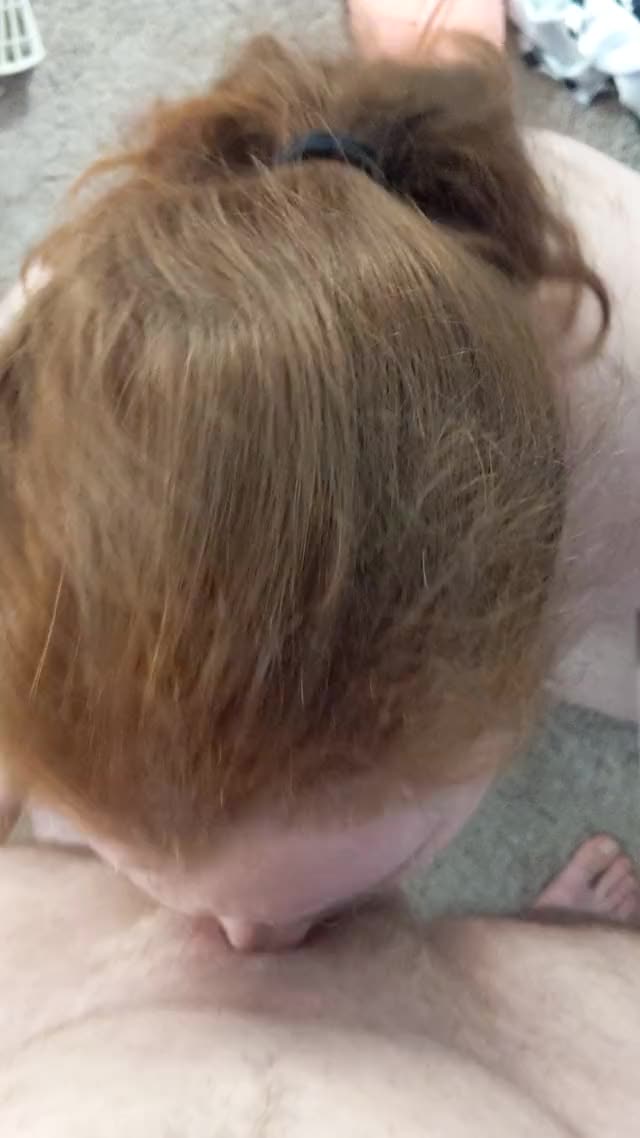 Ginger Chick Sucks my Dick