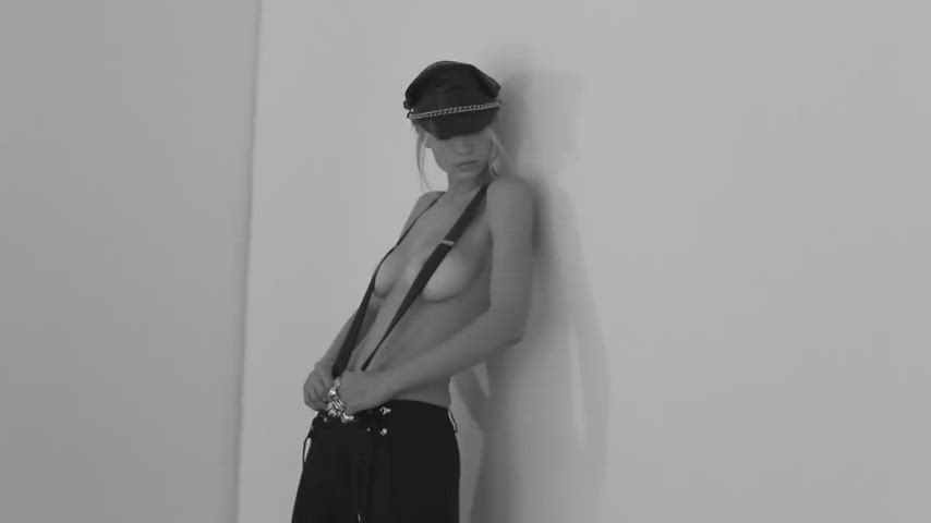 Braless Model Sensual gif